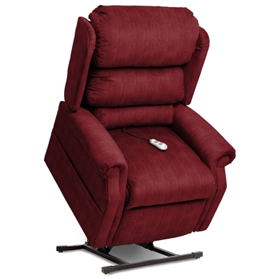 Cosmo Ultimate Power Chaise Lounger in Roger Bordeaux Polyester by Mega Motion - NM-2750-BO