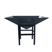 Geometric Metal Outdoor Black Planter with Small Matching Stand by Paragon - PAR-4040BS