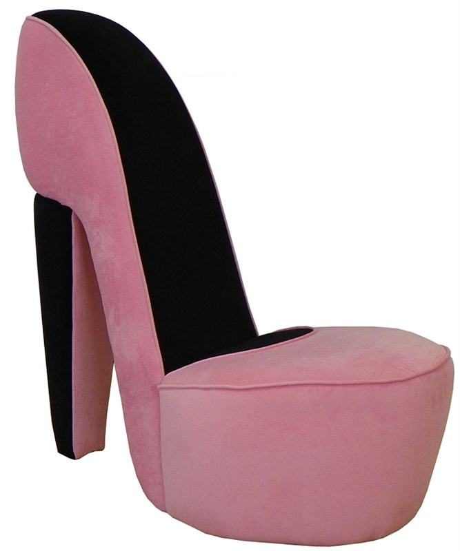 Snazzy Array af Refinement Pink Diva Shoe Chair by Piedmont - PDM-LRSCPink