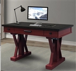 Americana Modern 56 Inch Power Lift Desk in Cranberry Finish by Parker House - AME#256-2-CRAN