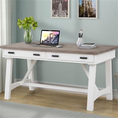 Americana Modern 60 Inch Writing Desk in Cotton Finish by Parker House - AME#360D-COT