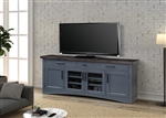 Americana Modern 76 Inch TV Console with Power Center in Denim Finish by Parker House - AME#76-DEN