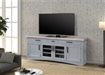 Americana Modern 76 Inch TV Console with Power Center in Dove Finish by Parker House - AME#76-DOV
