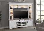 Americana Entertainment Center with LED Lights in Cotton Finish by Parker House - AME#92-3-COT