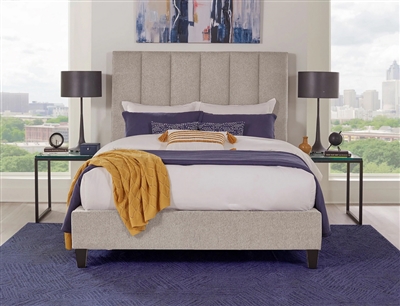 Avery Dune Chenille Upholstered Bed by Parker House - BAVE-8000-2-DUN