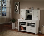 Boca 47-Inch Credenza & Hutch in Cottage White Finish by Parker House - BOC-347CH
