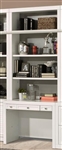 Catalina 2 Piece Library Desk and Hutch in Cottage White Finish by Parker House - CAT-460-2