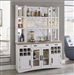 Americana Modern Buffet and Open Hutch in Cotton and Oak Finish by Parker House - DAME-66-2-COT