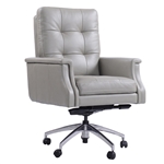 Verona Grey Leather Office Desk Chair by Parker House DC#128-VGR