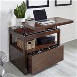 Elevation Functional File with Lift Top in Warm Elm Finish by Parker House - ELE#336F-WELM