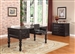 Grand Manor Palazzo Writing Desk in Vintage Burnished Black Finish by Parker House - GPAL-9085