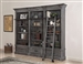 Gramercy Park 3 Piece Museum Bookcase in Vintage Burnished Smoke Finish by Parker House - GRAM-9030-3