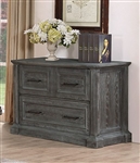 Gramercy Park Lateral File in Vintage Burnished Smoke Finish by Parker House - GRAM-9075