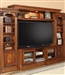 Huntington 4 Piece Space Saver Entertainment Wall Unit in Chestnut Finish by Parker House - HUN-415X-4