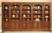 Huntington 5 Piece Inset Bookcase Wall in Chestnut Finish by Parker House - HUN-420-5