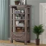 Lodge Bookcase in Siltstone Finish by Parker House - LOD#330
