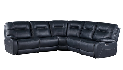 Axel 5 Piece Power Reclining Sectional in Admiral Fabric by Parker House - MAXE-05-ADM
