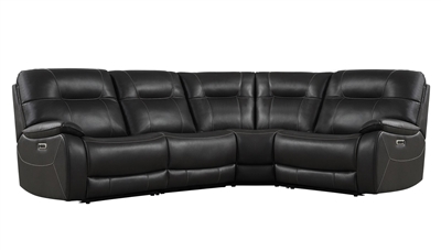 Axel 4 Piece Power Reclining Sectional in Ozone Fabric by Parker House - MAXE-4-OZO