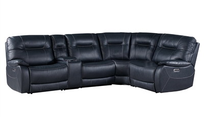 Axel 5 Piece Power Reclining Sectional in Admiral Fabric by Parker House - MAXE-5-ADM