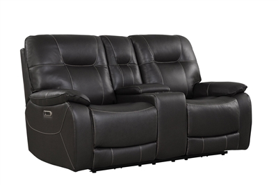 Axel Power Reclining Console Loveseat in Ozone Fabric by Parker House - MAXE#822PH-OZO