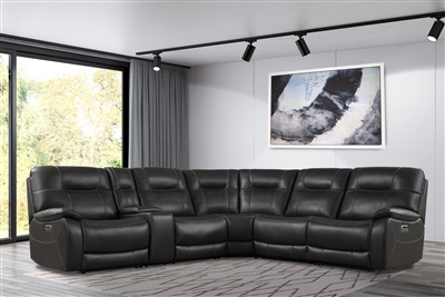 Axel 6 Piece Power Reclining Sectional in Ozone Fabric by Parker House - MAXE-PACKA(H)-OZO