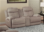 Bowie Power Reclining Entertainment Loveseat with Power Headrests and USB Ports in Doe Fabric by Parker House - MBOW-822CPH-DOE