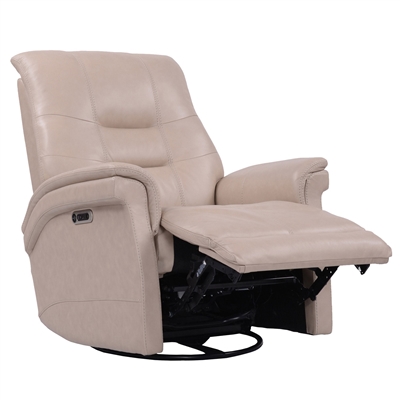 Carnegie Power Cordless Swivel Glider Recliner in Verona Linen Leather by Parker House - MCAR#812GSPH-P25-VLI