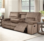 Chapman Manual Dual Reclining Sofa with Drop Down Console in Kona Fabric by Parker House - MCHA-834-KON