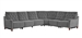 Chelsea 6 Piece Power Reclining Sectional in Willow Grey Chenille Fabric by Parker House - MCHE-6-WGR