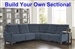 Chelsea BUILD YOUR OWN Power Reclining Sectional in Willow Blue Chenille Fabric by Parker House - MCHE-BYO-WBL