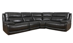 Colossus 4 Piece Power Sectional in Napoli Grey Leather by Parker House - MCOL-4-NGR