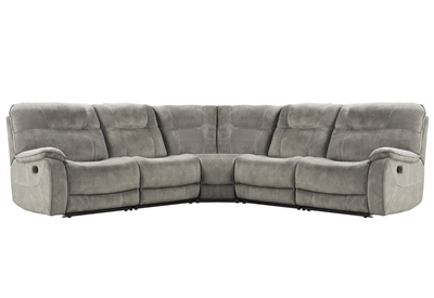 Cooper 5 Piece Reclining Sectional in Shadow Natural Fabric by Parker House - MCOO-5-SNA