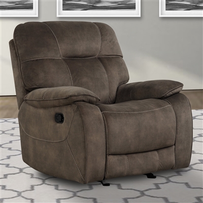 Cooper Manual Glider Recliner in Shadow Brown Fabric by Parker House - MCOO#812G-SBR