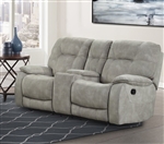 Cooper Manual Reclining Console Loveseat in Shadow Natural Fabric by Parker House - MCOO#822C-SNA