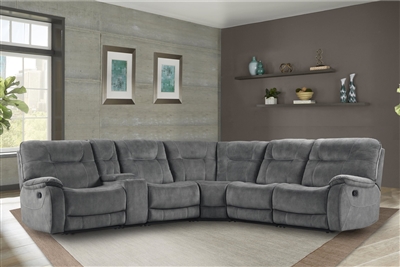 Cooper 6 Piece Reclining Sectional in Shadow Grey by Parker House - MCOO-PACKA-SGR