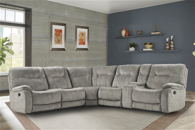 Cooper 6 Piece Reclining Sectional in Shadow Natural by Parker House - MCOO-PACKA-SNA