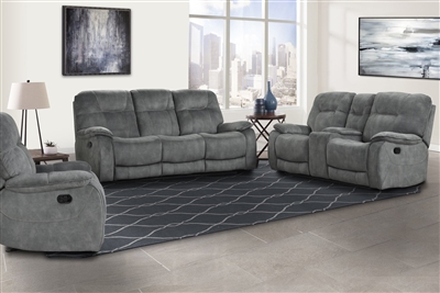 Cooper 2 Piece Reclining Set in Shadow Grey Fabric by Parker House - MCOO-SGR-SET