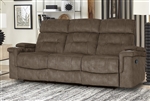 Diesel Manual Reclining Sofa in Cobra Brown Fabric by Parker House - MDIE#832-CBR