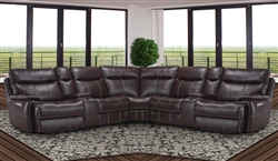 Dylan Mahogany 7 Piece Modular Reclining Sectional by Parker House - MDYL-7-MAH
