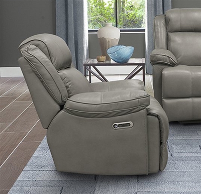 Eclipse Power Recliner in Florence Heron Leather by Parker House - MECL#812PH-FHE