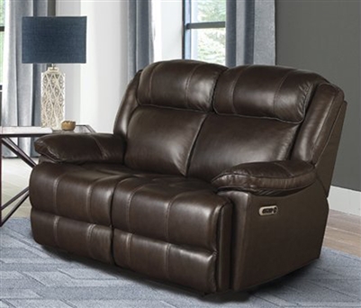 Eclipse Power Reclining Loveseat in Florence Brown Leather by Parker House - MECL#822PH-FBR