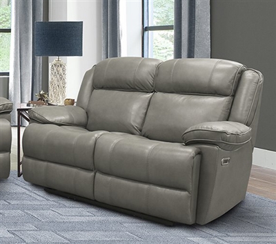 Eclipse Power Reclining Loveseat in Florence Heron Leather by Parker House - MECL#822PH-FHE
