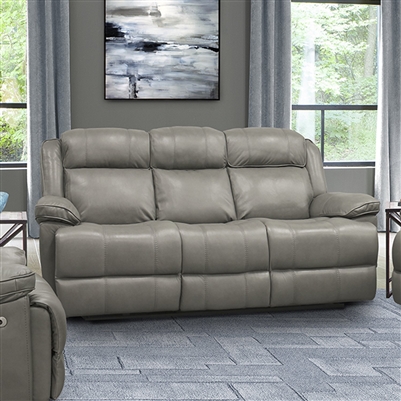 Eclipse Power Reclining Sofa in Florence Heron Leather by Parker House - MECL#832PH-FHE