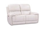 Empire Power Reclining Loveseat in Verona Ivory Leather by Parker House - MEMP-822PH-VIV