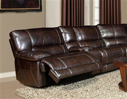 Pegasus 3 Piece Power Theater Seating in Nutmeg Synthetic Leather by Parker House - MPEG-811LP-NU-3