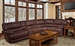Pegasus 5 Piece Power Reclining Sectional in Dark Kahlua Fabric by Parker House - MPEG-811RP-DK-5