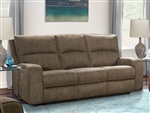 Polaris Dual Power Reclining Sofa with Power Headrests and USB Ports in Kahlua Fabric by Parker House - MPOL-832PH-KA