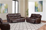 Potter 2 Piece Power Reclining Set with Power Headrests and USB Ports in Walnut Leather by Parker House - MPOT-832PH-WAL-SET