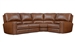 Rockford 4 Piece Power Reclining Sectional in Verona Saddle Leather by Parker House - MROC-4-VSA
