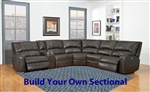 Swift BUILD YOUR OWN Sectional with Power Headrest and USB Ports in Twilight Leather by Parker House - MSWI-TWI-BYO